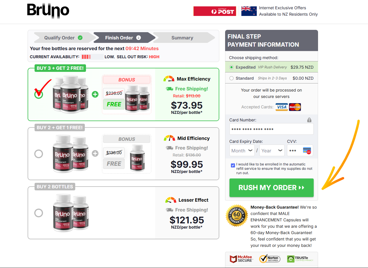 Bruno ME Capsules New Zealand